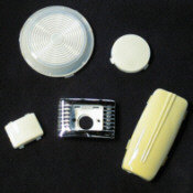 Courtesy lamp and lens for old antique classic and vintage cars